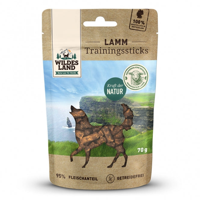 Wildes Land Trainingssticks Lamm 70g - Wildes Land