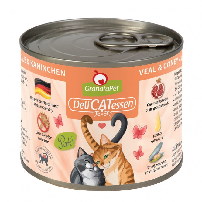 GranataPet Delicatessen Dose Kalb & Kaninchen - 200 g - GranataPet