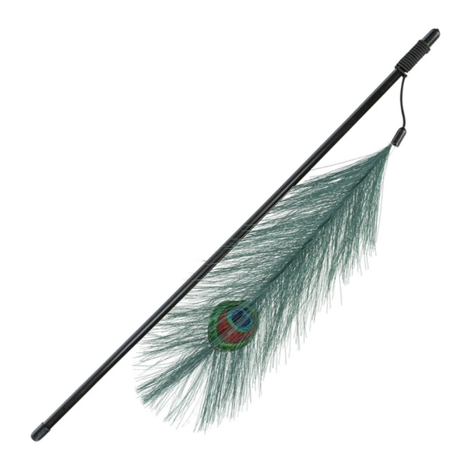 Trixie Spielangel mit Pfauenfeder aus Kunststoff/Polyester - Trixie