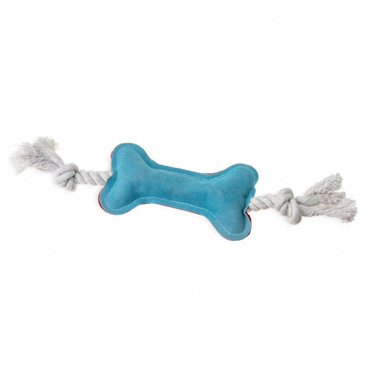 Karlie Flamingo Puppy Knochen aus Leder-Baumwollmix - Karlie Bild 2
