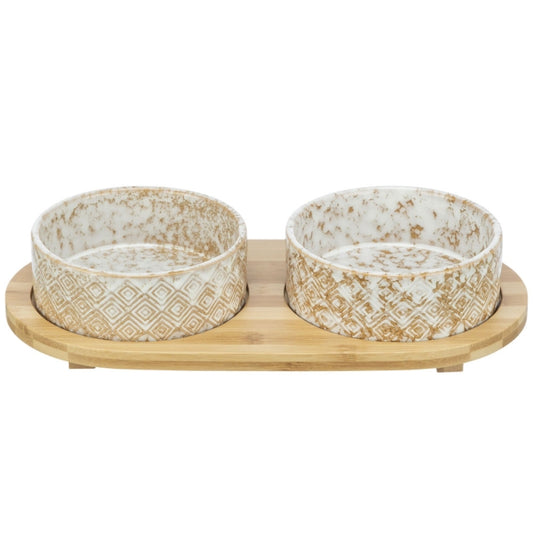 Trixie Napf-Set, Keramik/Bambus - Trixie
