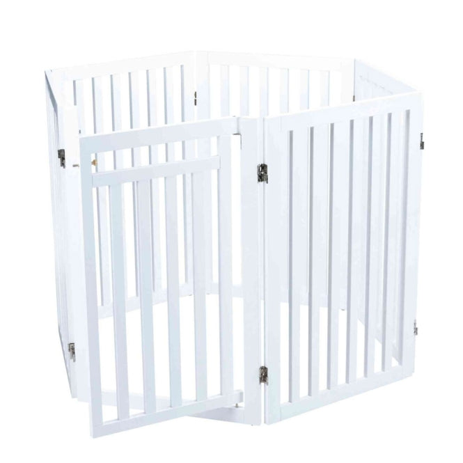 Trixie Hunde-Absperrgitter mit Tür, 4-teilig - Trixie Bild 4