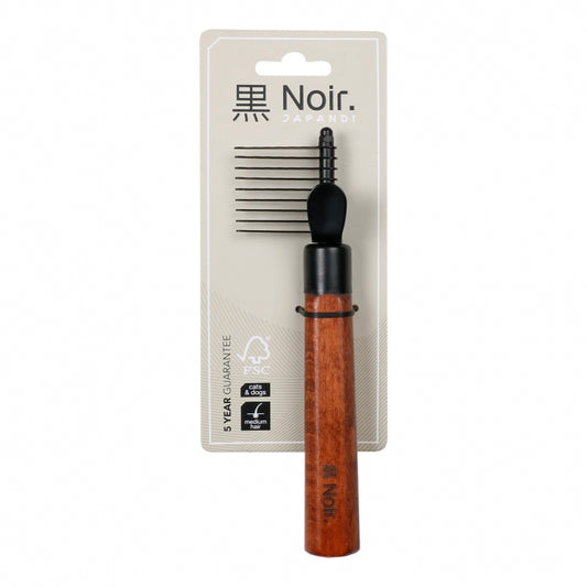 EBI Noir Japandi Entfilzungskamm - S - 18 x 4,5 x 2,5cm - EBI