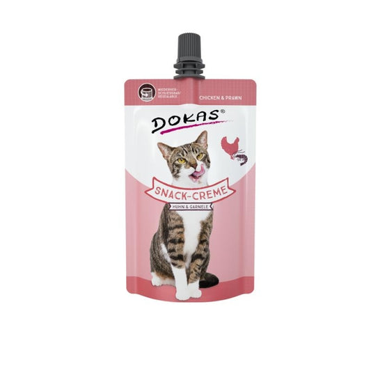Dokas Cat Snack-Creme Huhn & Garnele 90g - Dokas