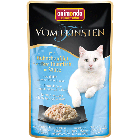 Animonda vom Feinsten mit Hühnchenfilet & weißer Thunfisch in Sauce 50g
