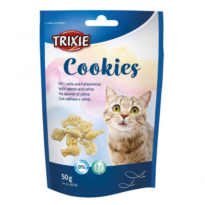 Trixie Cookies mit Lachs und Katzenminze- 50g - Trixie