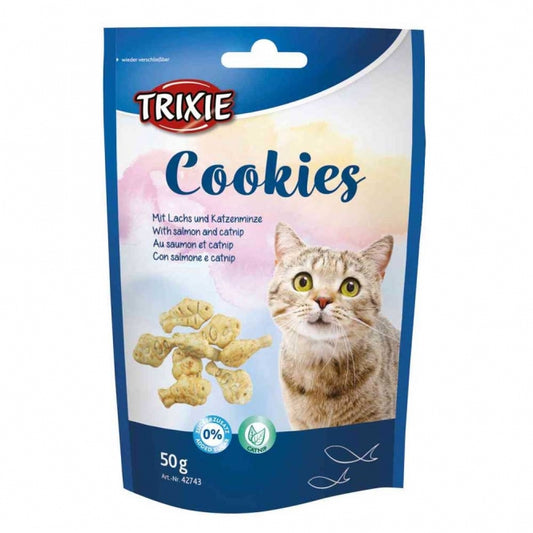 Trixie Cookies mit Lachs und Katzenminze- 50g - Trixie