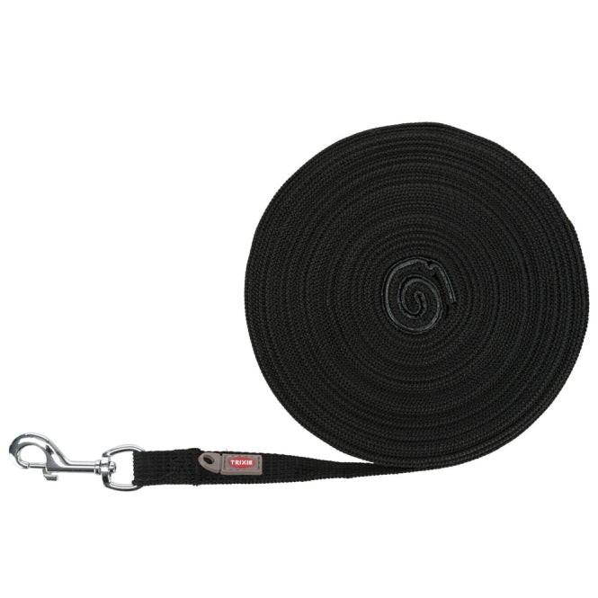 Trixie Schleppleine, 15 m / 20 mm, schwarz - Trixie
