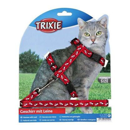 Trixie Katzen-Garnitur mit Leine + Schnappverschlüssen - Trixie
