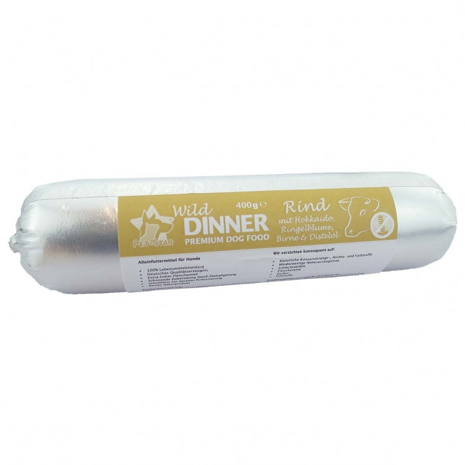 Wild Dinner Gourmet-Wurst Rind mit Hokkaido - Pet-Star