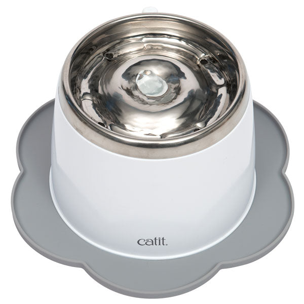 CATIT Silikonmatte Blume - 30 cm - Grau - CATIT