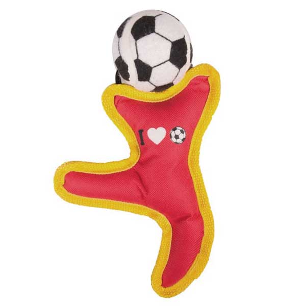 Karlie Flamingo Fußballfigur aus Nylon - Rot - Karlie