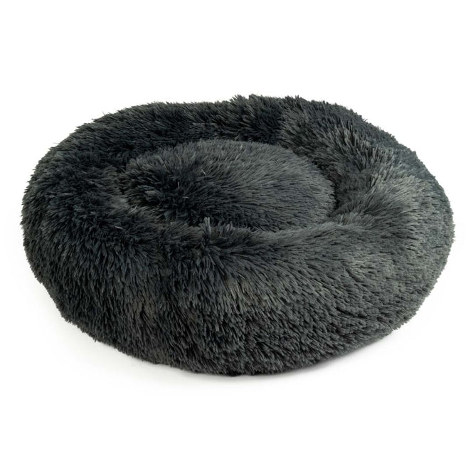 Duvoplus Donutbett Snug - dunkelgrau - - 50x50x13cm - DUVO