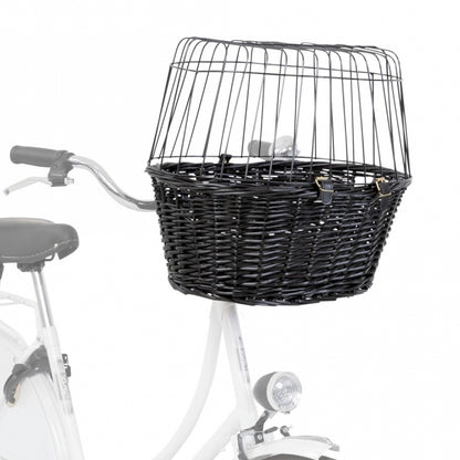 Trixie Fahrradkorb aus Weide mit Gitter - Trixie