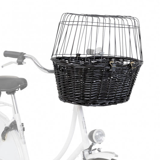 Trixie Fahrradkorb aus Weide mit Gitter - Trixie