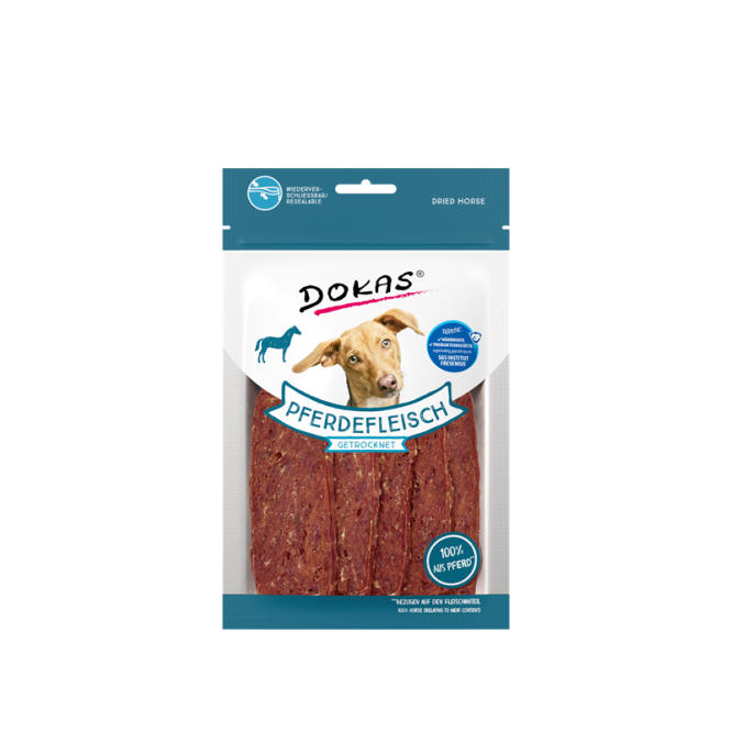 Dokas Dog Snack Pferdefleisch getrocknet 60g - Dokas