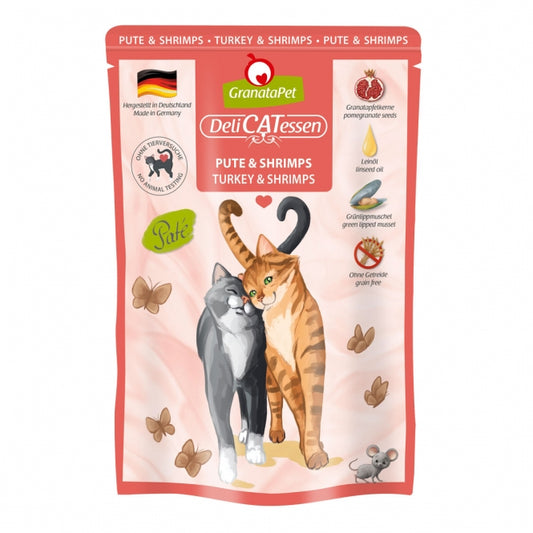 GranataPet Delicatessen Pouch Pute & Shrimps 85 g - GranataPet