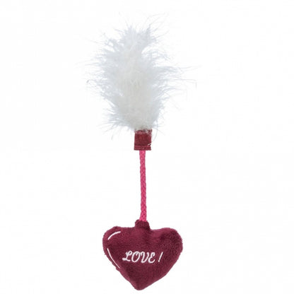 Trixie Katzenspielzeug Valentines Herz mit Federn - Trixie