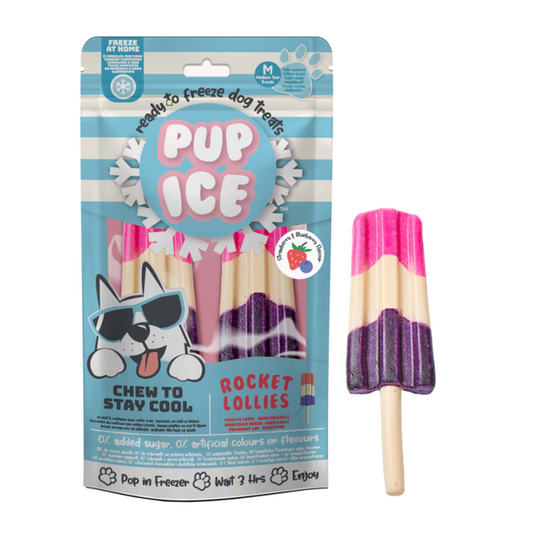 Pup Ice Rocket Lollies Strawberry & Blueberry M - Imaginelles - Pup Ice
