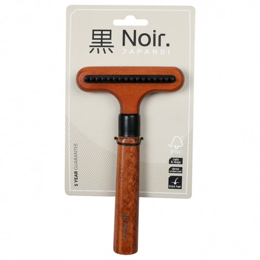 EBI Noir Japandi Entwirrungsharke mit rotierenden Zinken - EBI