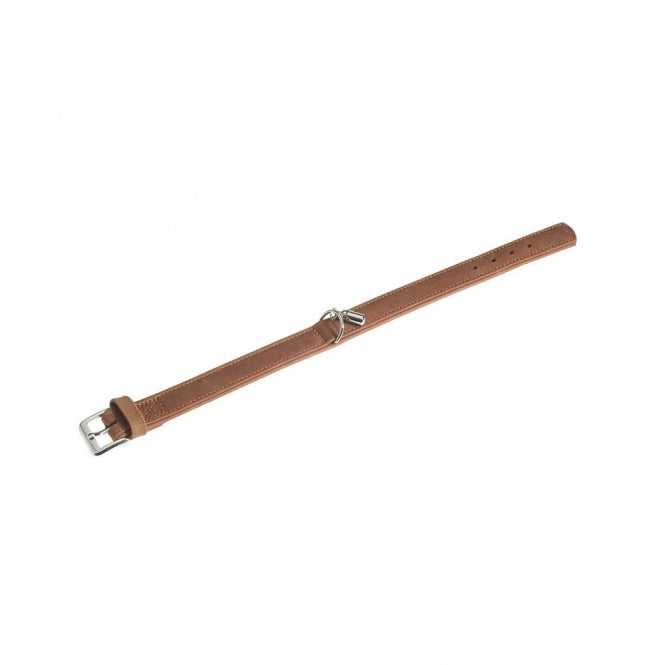 Karlie Halsband Buffalo aus Kalbsleder - Braun - 24 cm/10 mm - Karlie