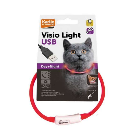 Karlie Visio Light Cat LED-Schlauch mit USB - Rot - Karlie
