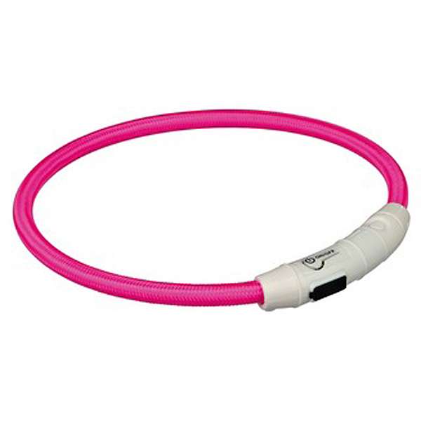 Trixie Flash Leuchtring USB Pink - XS-S - Trixie