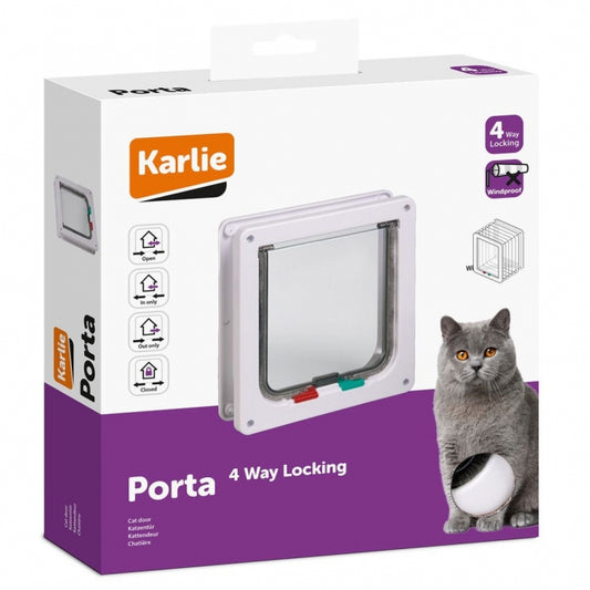Karlie Katzentür 4-Wege-Verschluss für große Katzen - Karlie