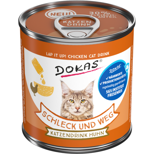 Dokas Cat Snack Schleck+weg Katzendrink Huhn 100g - Dokas