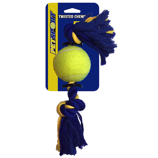 PETSPORT Medium-2-Knotenseil mit Ball - PETSPORT