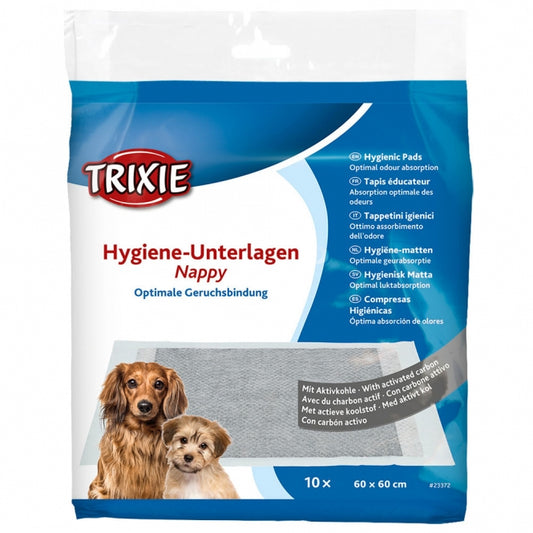 Trixie Hygiene-Unterlage Nappy mit Aktivkohle - 60 x 60 cm / 10 Stück - Trixie
