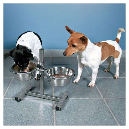 Trixie Hundebar mit Edelstahlnäpfen - 2 x 1,8 l - Trixie