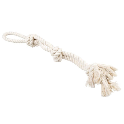 Duvoplus ECO Baumwollseil mit 3 Knoten & Schlaufe - DUVO
