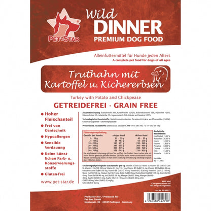 Wild Dinner Truthahn - Pet-Star