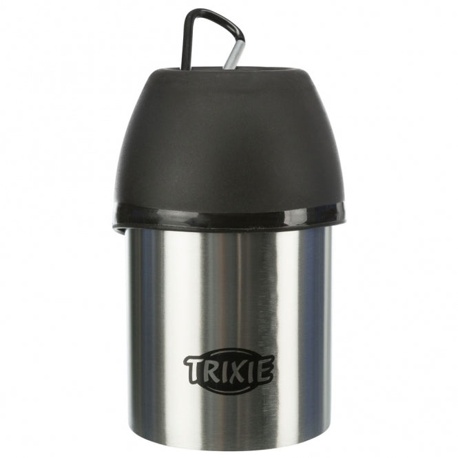 Trixie Edelstahl-Flasche mit Trinknapf - Trixie