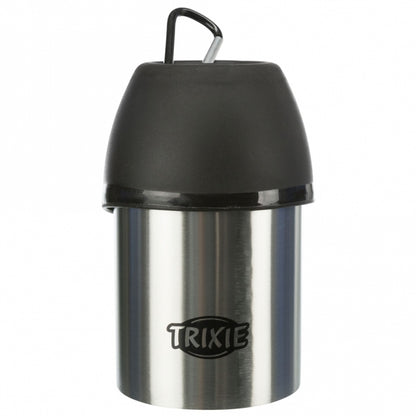 Trixie Edelstahl-Flasche mit Trinknapf - Trixie