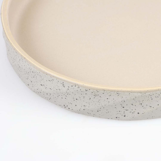 Duvoplus flacher Keramiknapf Stone Wavy Dune - DUVO