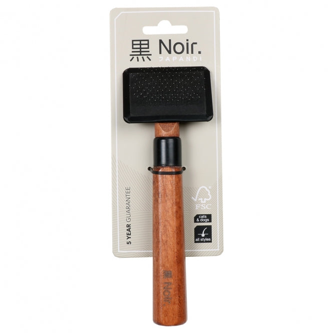 EBI Noir Japandi Slicker-Bürste - S - 18 x 6 x 3cm - EBI