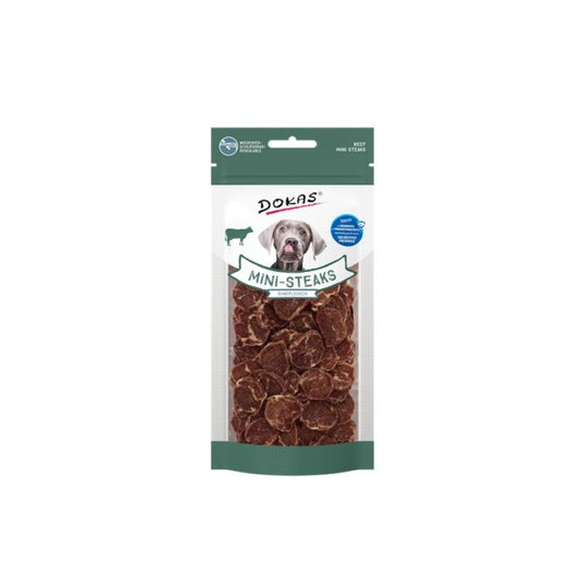 Dokas Dog Snack Mini Steaks Rindfleisch 50g - Dokas
