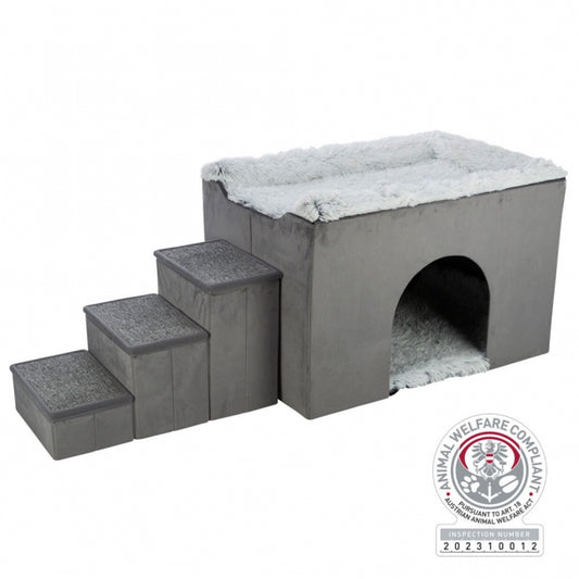 Trixie Höhle Harvey mit Treppe - 154 × 60 × 60 cm - Trixie