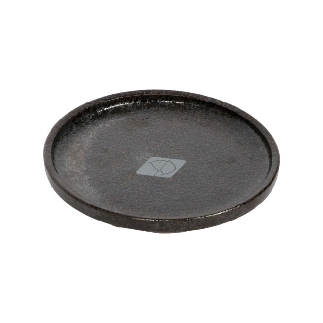 D&D flacher Katzennapf Jasper - black dots - D&D Home