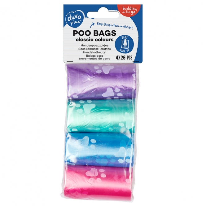 Duvoplus Hundekotbeutel classic colour 4 x 20 Stück - DUVO