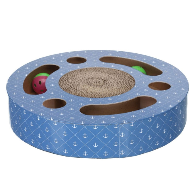 Trixie Kratztrommel aus Pappe mit Spielbällen - Trixie