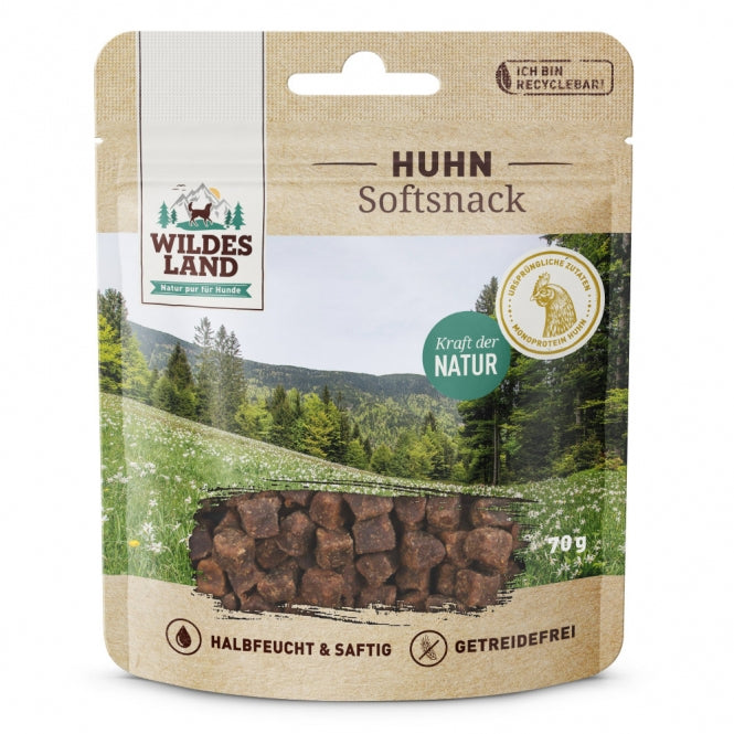 Wildes Land Softsnack Huhn 70g - Wildes Land
