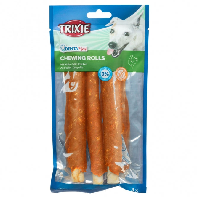 Trixie Denta Fun Chicken Chewing Rolls - Trixie