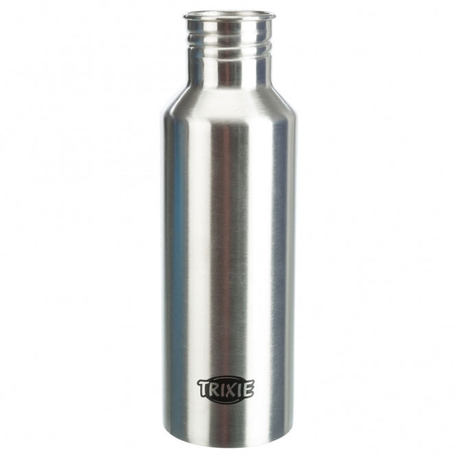 Trixie Edelstahl-Flasche mit Trinknapf - Trixie