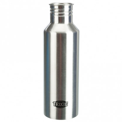 Trixie Edelstahl-Flasche mit Trinknapf - Trixie