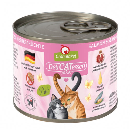 GranataPet Delicatessen Dose Lachs & Meeresfrüchte - 200 g - GranataPet