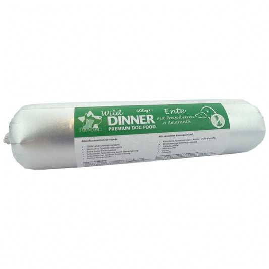 Wild Dinner Gourmet-Wurst Ente mit Preiselbeeren - 400 g - Pet-Star