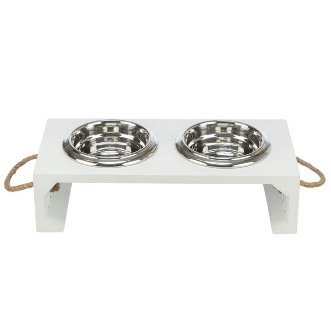 Trixie BE NORDIC Napf-Set, MDF/Edelstahl - 2 × 0,9 l - Trixie